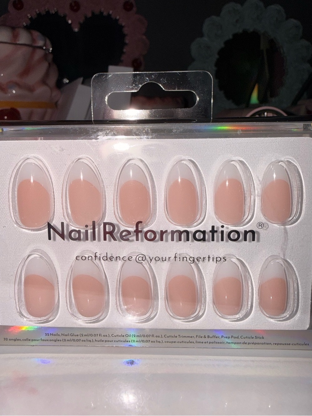 Nail Reformation French Tips Press-On Nails in Short Almond - Picture 2 of 6